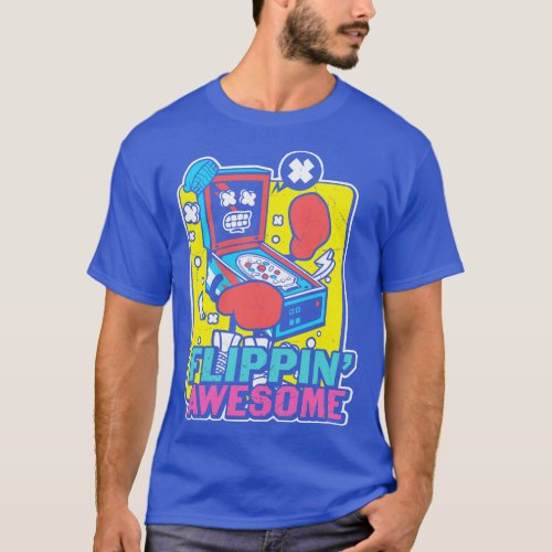 Flippin Awesome Funny Retro Arcade Gamer T_Shirt