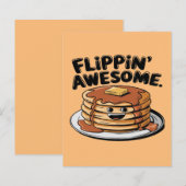 Flippin' Awesome Pancake Stack Funny Breakfast (Front/Back)