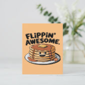 Flippin' Awesome Pancake Stack Funny Breakfast (Standing Front)