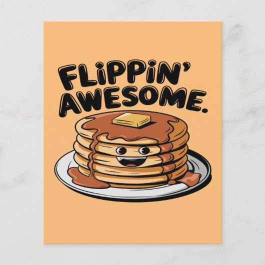 Flippin' Awesome Pancake Stack Funny Breakfast (Front)