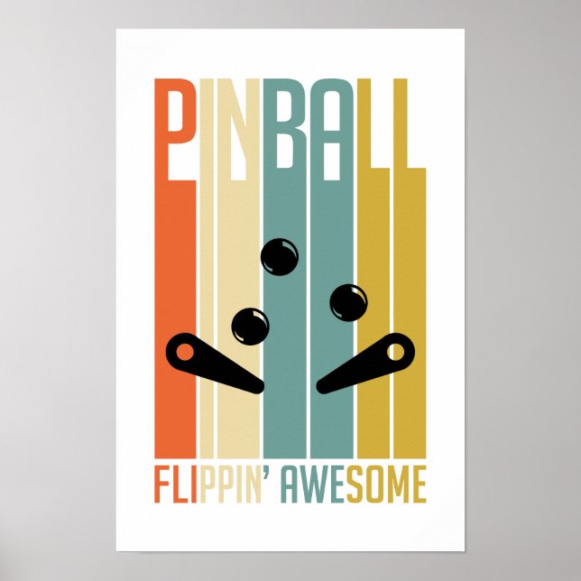 Flippin Awesome - Pinball Poster (Front)
