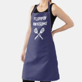 Flippin Awesome Spatula Funny Navy Blue Grilling Apron (Insitu)