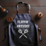 Flippin Awesome Spatula Funny Navy Blue Grilling Apron