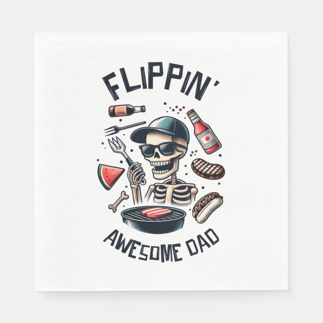Flipping Awesome Dad Napkins (Front)