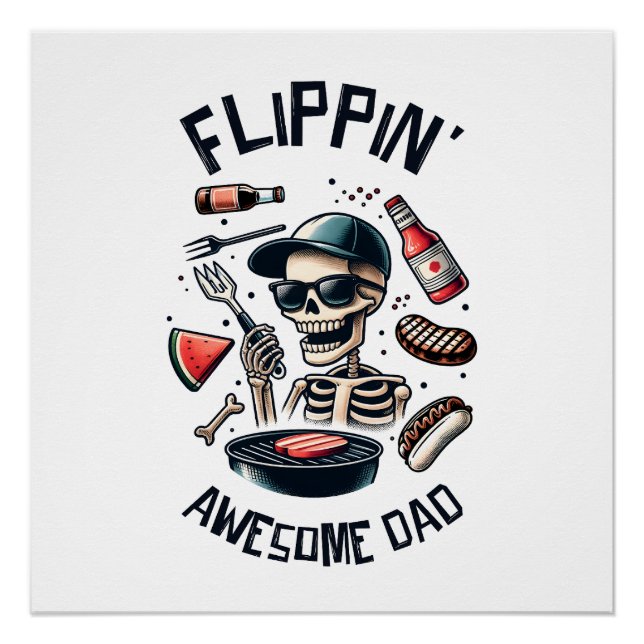 Flipping Awesome Dad Poster (Front)