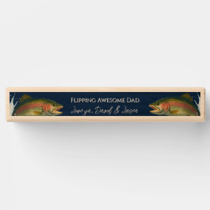 Flipping Awesome Dad Rainbow Trout Fly Fishing Topple Tower