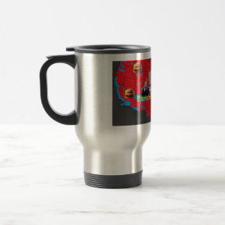 Flipping burgers & Counties Trump Travel Mug