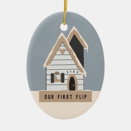 Flipping Houses Real Estate  Ceramic Ornament