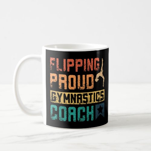 Flipping proud gymnastics coach Premium  Coffee Mug