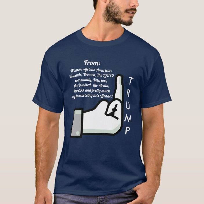 shirt with dog in pocket flipping you off