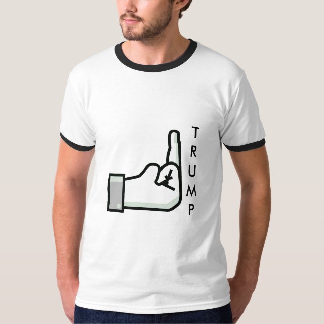 Flipping the Bird and Donald Trump Shirt (Front)