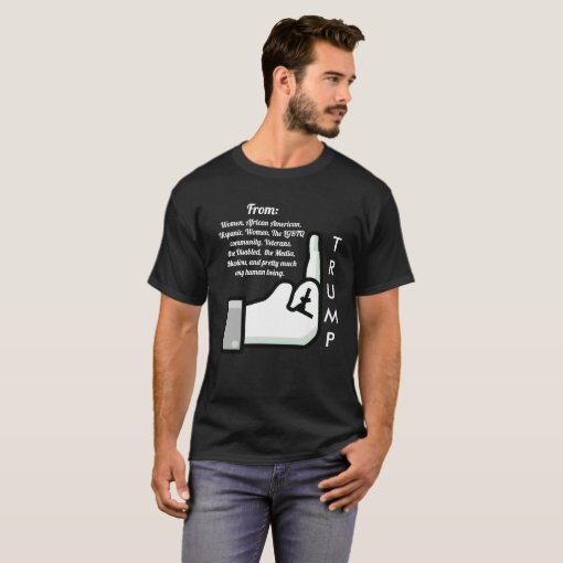 Flipping the Bird and Donald Trump Shirt | Zazzle