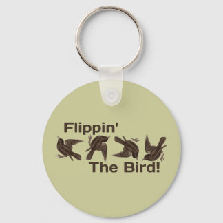 Flipping the Bird Keychain