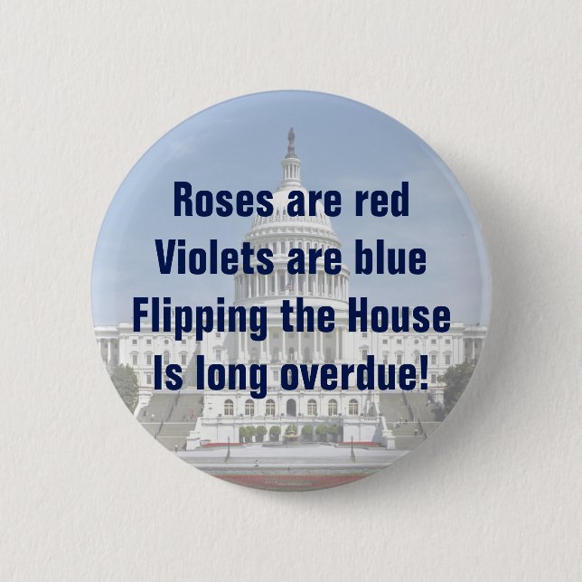 Flipping The House of Representatives Button (Front)