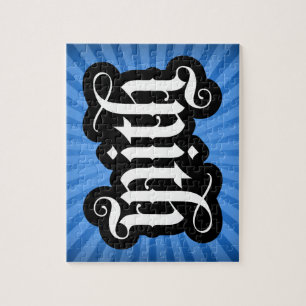 FlipScript Ambigram Jigsaw Puzzle