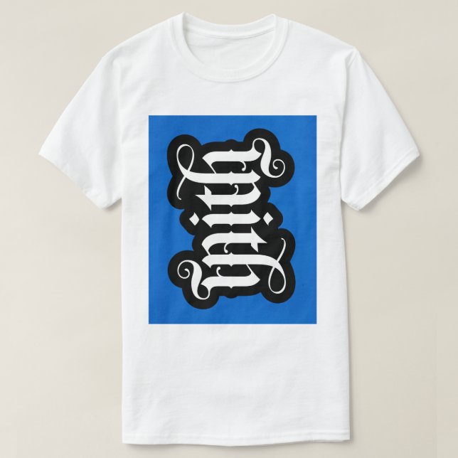 FlipScript Ambigram T-Shirt (Design Front)