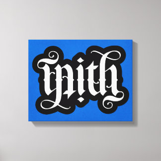 FlipScript Ambigram Wrapped Canvas Print
