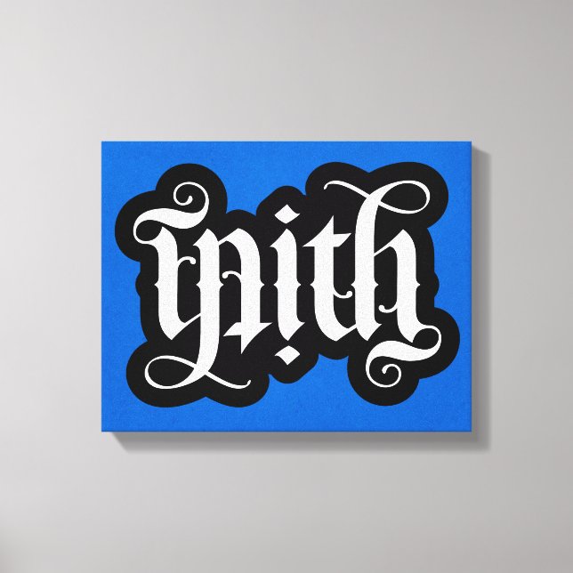 FlipScript Ambigram Wrapped Canvas Print (Front)
