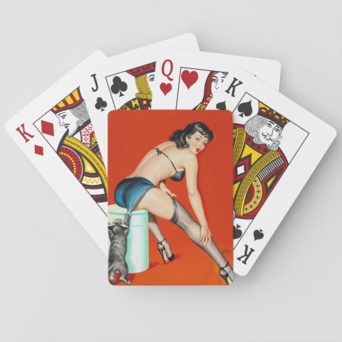 Flirt 1950 Pin Up Playing Cards