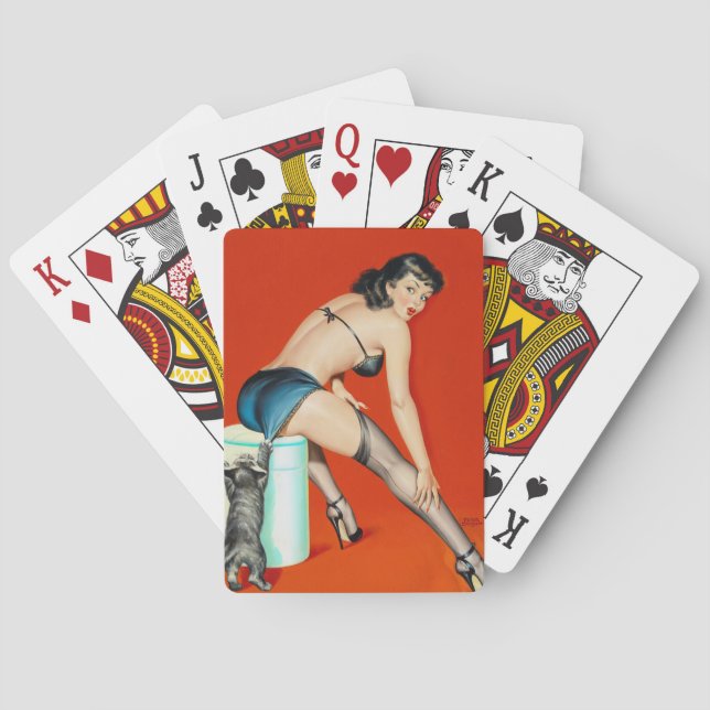 Flirt 1950 Pin Up Poker Cards (Back)