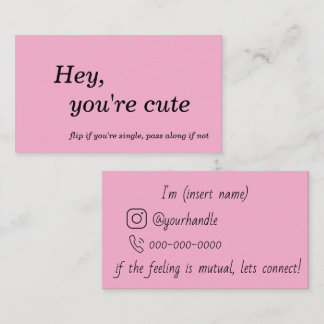 Flirt and Connect Cards
