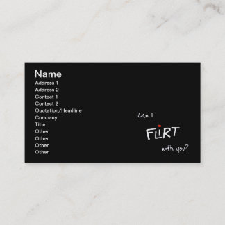 Flirt Business Card