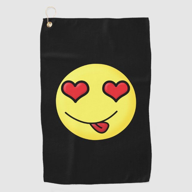flirt emoji golf towel (Front)