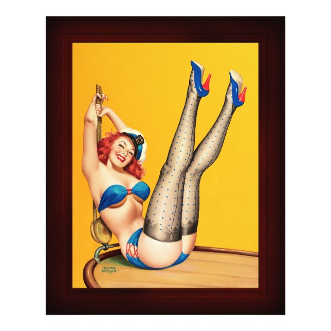 Flirt Pulp Cover by Peter Driben Photo Print (Front)