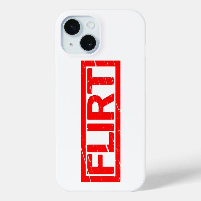 Flirt Stamp Case-Mate iPhone Case (Back)