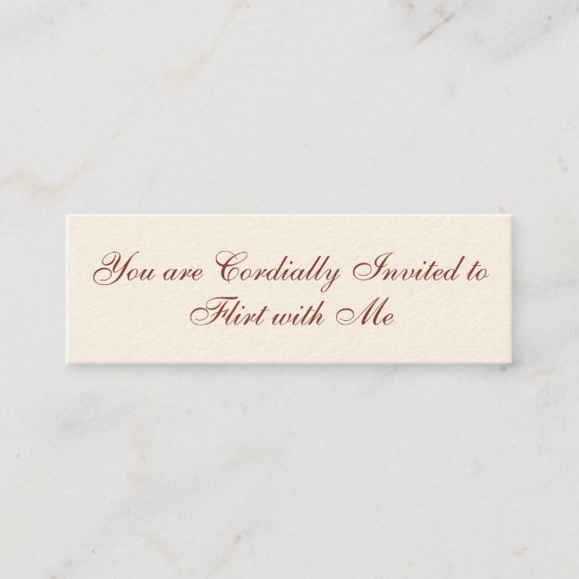 Flirtation Card (Front)