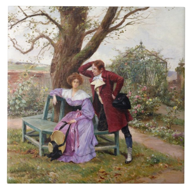 Flirtation Ceramic Tile (Front)