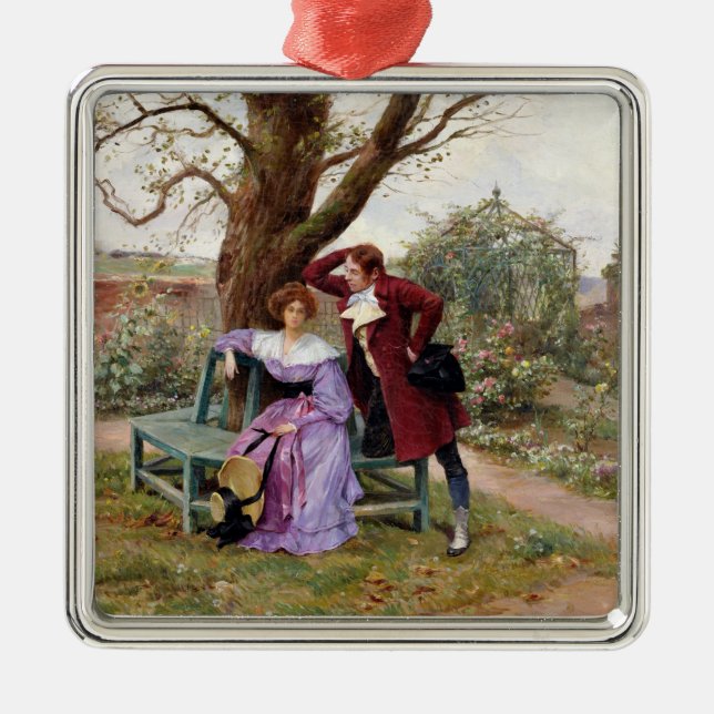 Flirtation Metal Ornament (Front)