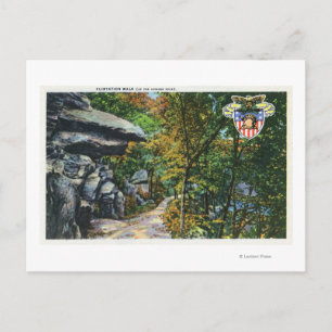 Flirtation Walk View of the Kissing Rock Postcard