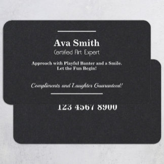 Flirting Charm Business Card