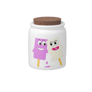 FLIRTING ICE CREAM POPS CANDY JAR