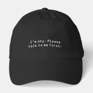 Flirting Introverts Talk to me first White Hat