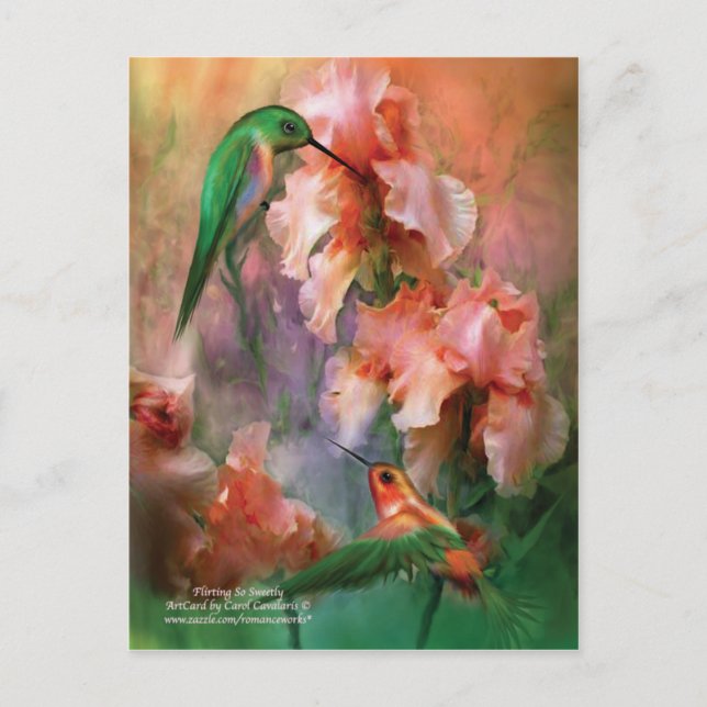 Flirting So Sweetly Postcard (Front)