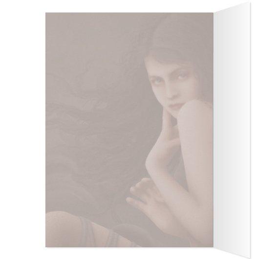 Flirting with Sunset - Blank Card (Inside (Left))