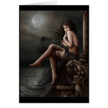 Flirting with Sunset - Blank Card