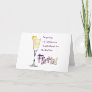 Flirtini Pineapple Mimosa Cocktail Recipe Art Card