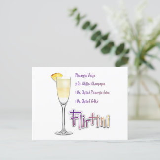 Flirtini Pineapple Mimosa Cocktail Recipe Postcard