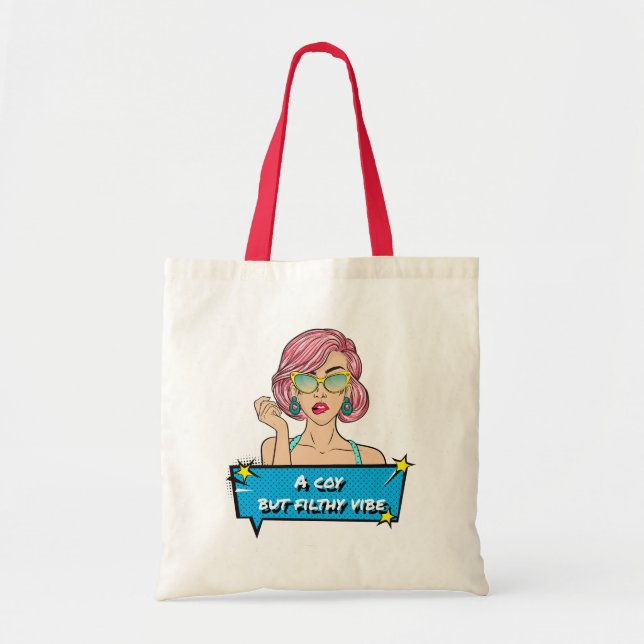 Flirty and funny tote bag (Front)