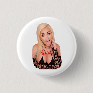 Flirty blonde Thunder_Cove Button