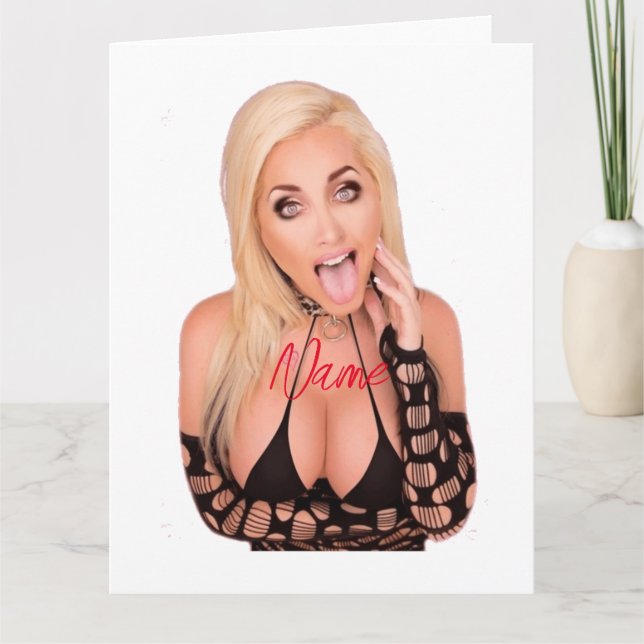 Flirty blonde Thunder_Cove Card (Front)