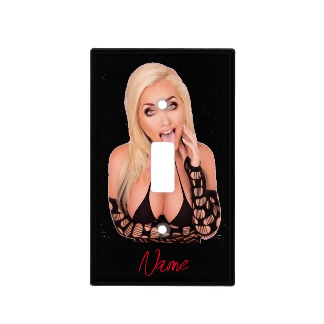 Flirty blonde Thunder_Cove Light Switch Cover (Front)