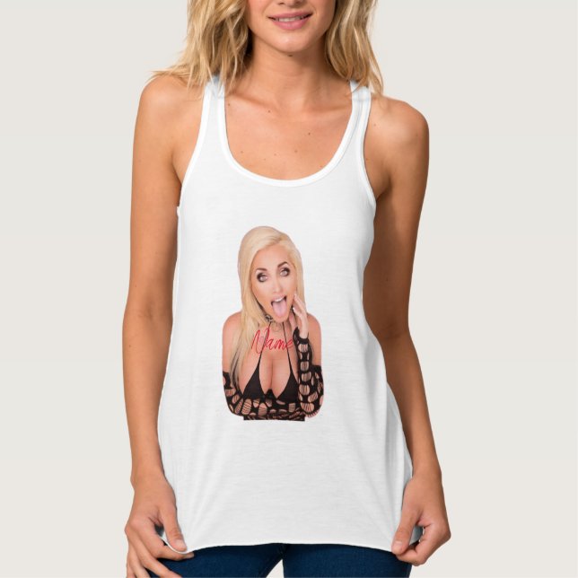 Flirty blonde Thunder_Cove  Tank Top (Front)