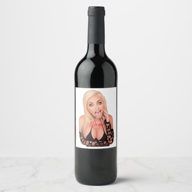 Flirty blonde Thunder_Cove  Wine Label (Front)