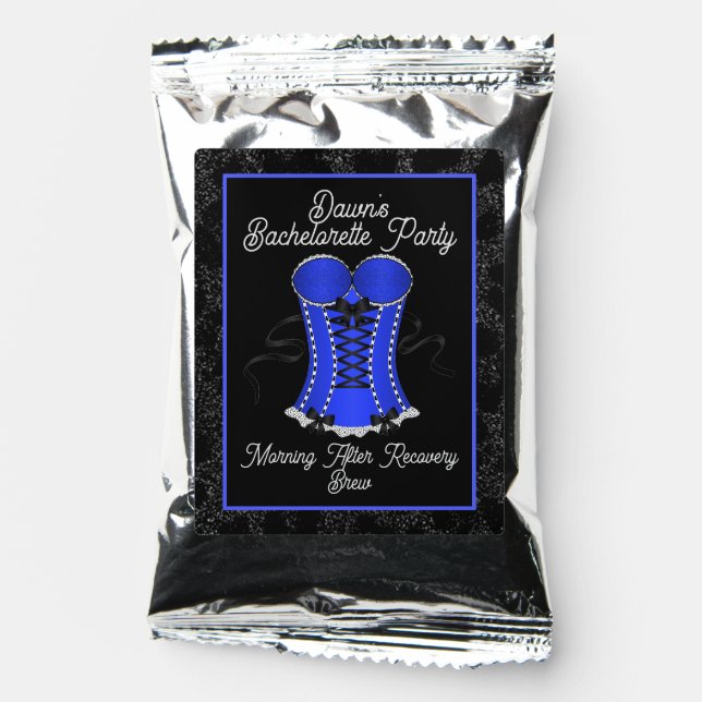 Flirty Blue Corset Recovery Brew  Coffee Drink Mix (Front)