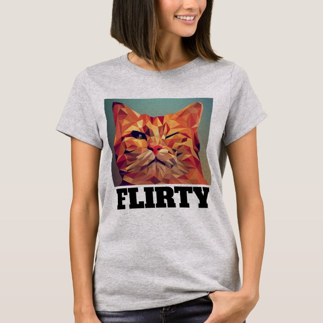 FLIRTY CAT T-shirts (Front)