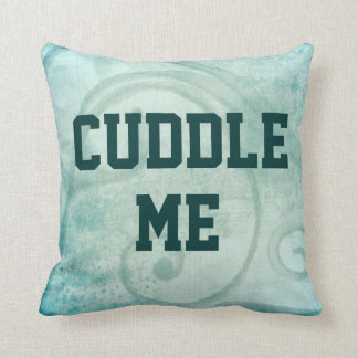 Flirty Cuddle Me Quote Throw Pillow